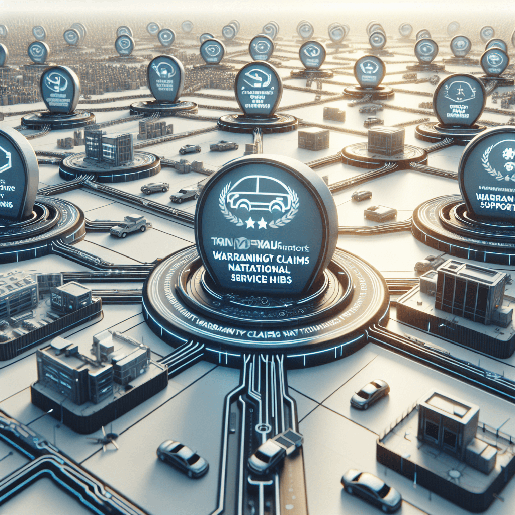 Streamlined process for handling warranty claims across national service hubs with Titan warranty support.