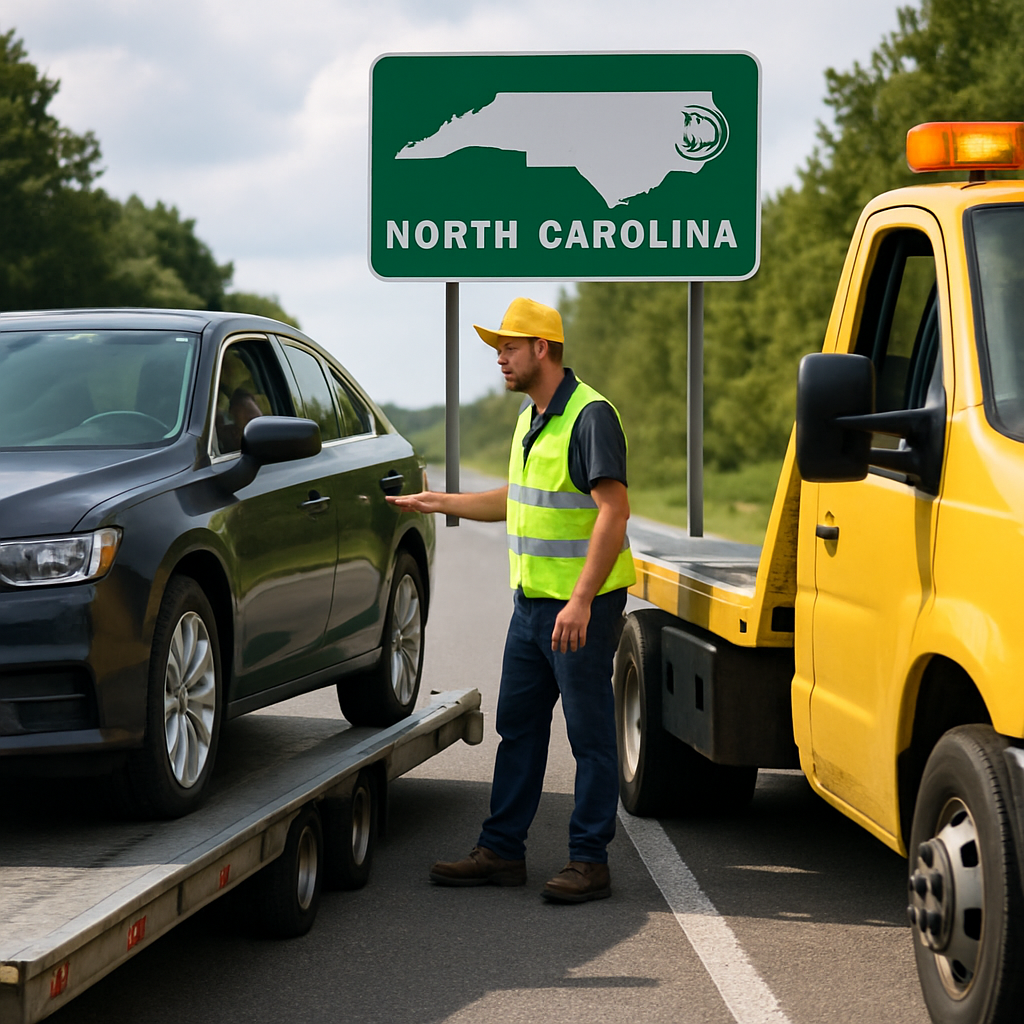 Comprehensive extended car warranty coverage providing roadside assistance across North Carolina.