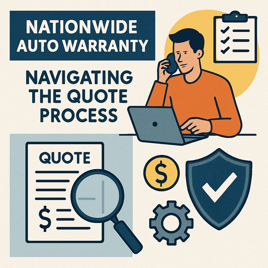 A technical guide on navigating the quote process for Nationwide Auto Warranty, showcasing steps and key considerations.