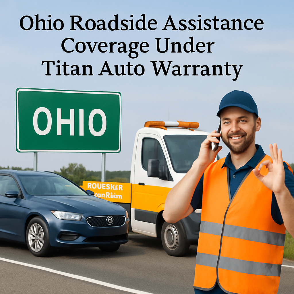 Ohio roadside assistance warranty coverage provided by Titan Auto Warranty for vehicle support and emergency services.