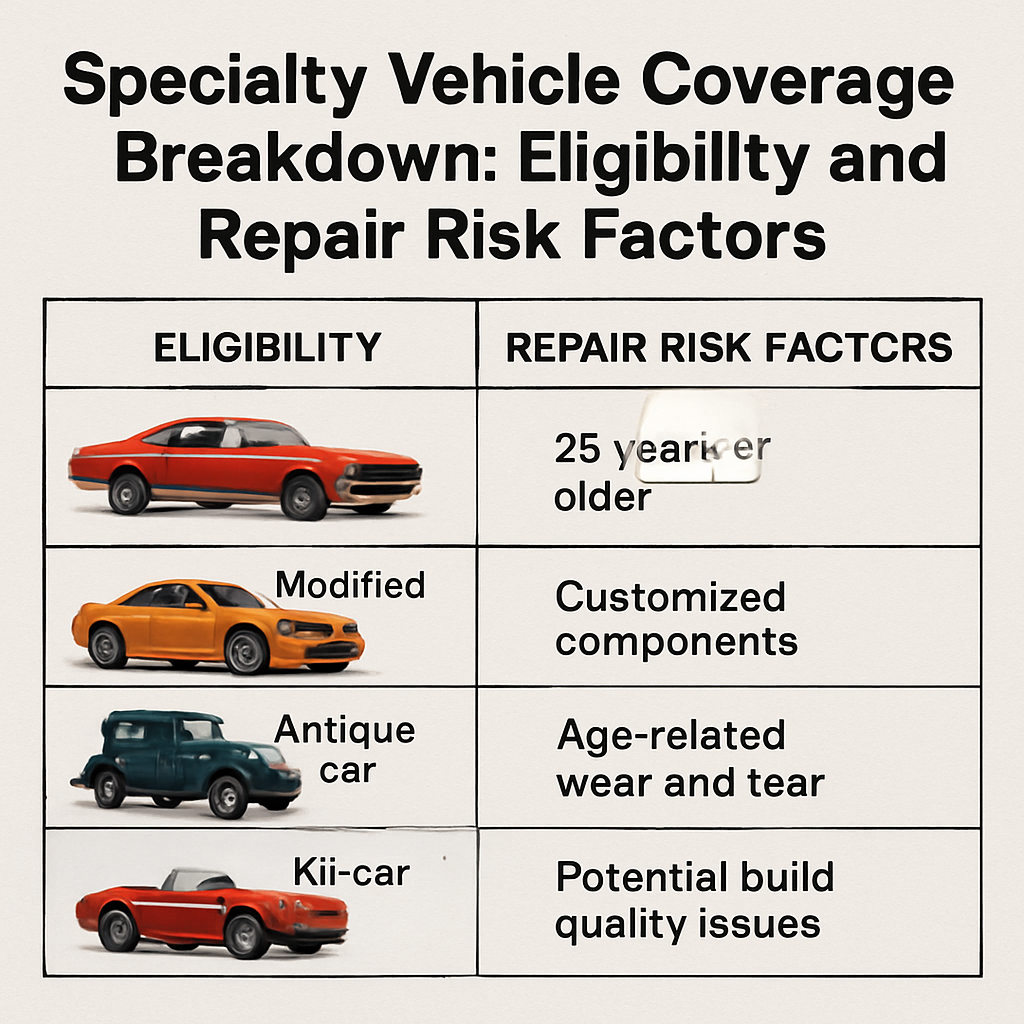 Comprehensive Guide to Specialty Vehicle Coverage: Eligibility, Repair Risks, and Plan Options with Titan Auto Warranty