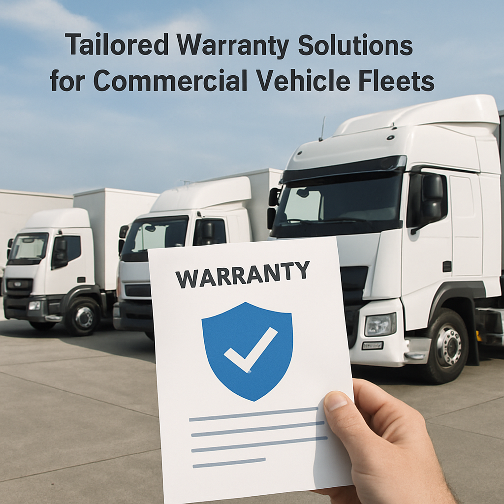 Commercial vehicle fleet with tailored warranty solutions ensuring reliable coverage and optimized maintenance.