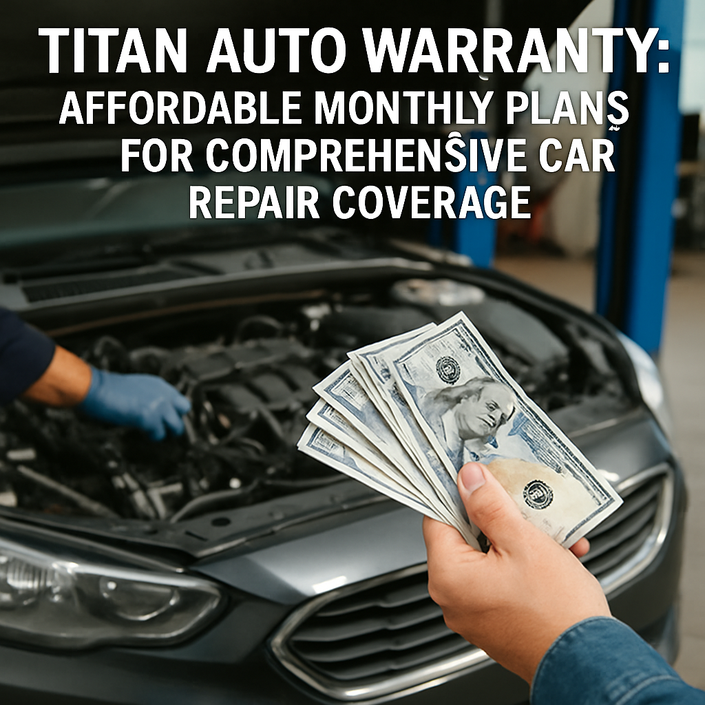 Titan Auto Warranty offers affordable monthly payment plans for comprehensive car repair coverage.