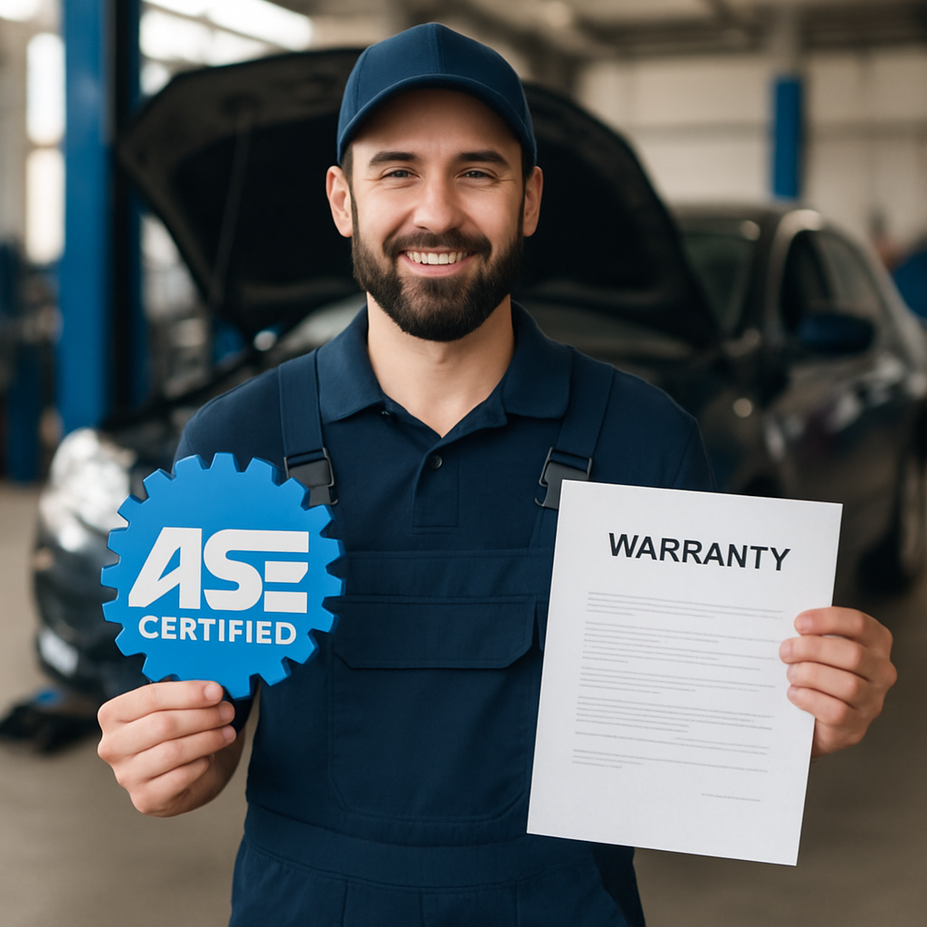 Arizona ASE certified mechanic offering trusted warranty coverage for your vehicle.