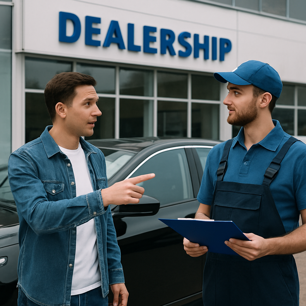 Dealership repair eligibility for covered repairs under Titan Auto Warranty.
