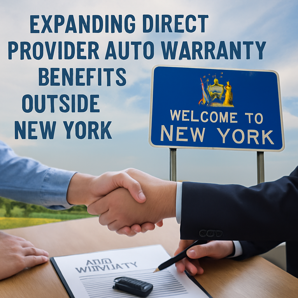 Expanding direct provider auto warranty benefits beyond New York for better coverage and peace of mind.