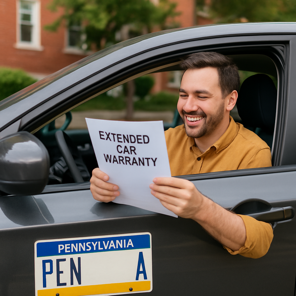 A happy driver in Pennsylvania reviews options for the best extended car warranty suited to their local ZIP code.