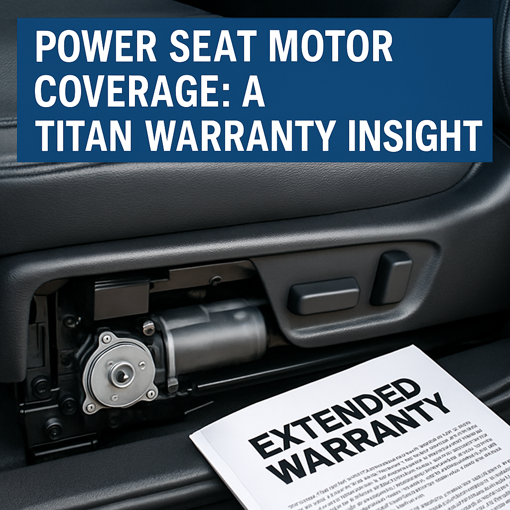 Understanding Power Seat Motor Coverage: Insights for Titan Auto Warranty Shoppers