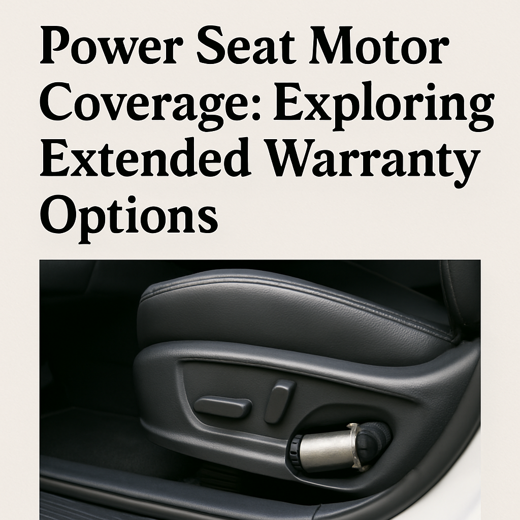 “Power Seat Motor Coverage: Exploring Extended Warranty Options” Extended warranty options for power seat motor coverage explained in detail.